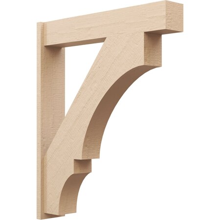 Ekena Millwork 7 1/2-in W x 38-in D x 46-in H Balboa Block Rough Cedar Woodgrain TimberThane Outlooker, Primed Tan OUTUR075X38X46BOA44RCPR